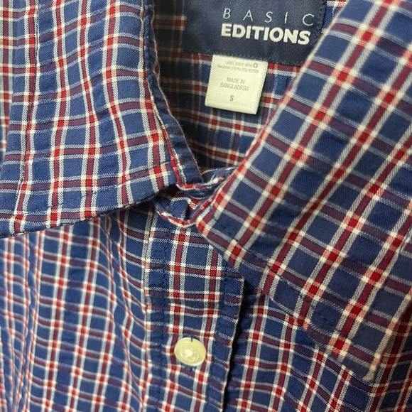 Mens Plaid button up - Picture 3 of 4
